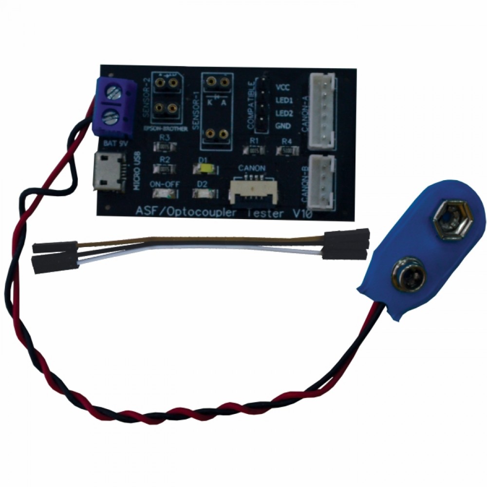Modul Alat Tester PE Sensor Kertas Can IP2770 MP287 MP258 MP237 MG2570 ASF Mainboard Printer E L110 L120 L210 L300 L360 L565 Pembaca Chip Detector Bro DCP-J125 J430W MFC-J3520 With Cable Battery+USB