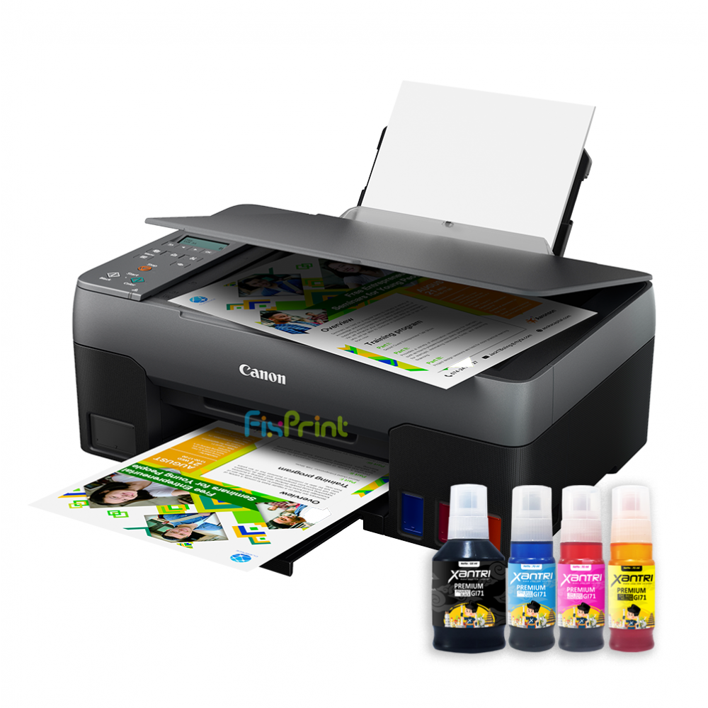 BUNDLING Printer Canon PIXMA Ink Efficient G3020 (Print - Scan - Copy) New, Printer Canon Ink Tank G3020 New Plus Tinta Xantri Ink