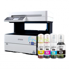 BUNDLING Printer Epson EcoTank L6490 Wireless Duplex (Print-Scan-Copy) Fax with ADF With Compatible Ink