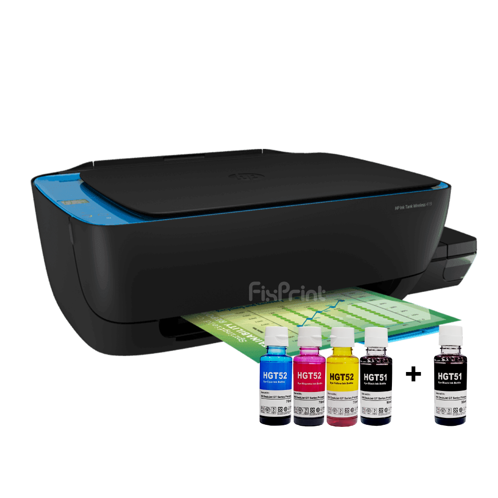 BUNDLING Printer HP Ink Tank 419 Wireless All-in-One (Print Scan Copy) New With Compatible Ink