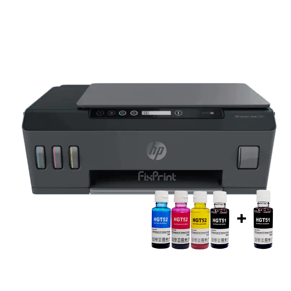BUNDLING Printer HP Smart Tank 500 All-in-One (Print, Scan, Copy) Borderless [4SR29A] New With Comptible Ink
