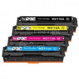 Cartridge Toner Compatible 206A W2110A Black, Printer XP Color LaserJet Pro M255 MFP M282 M283 Tanpa Chip