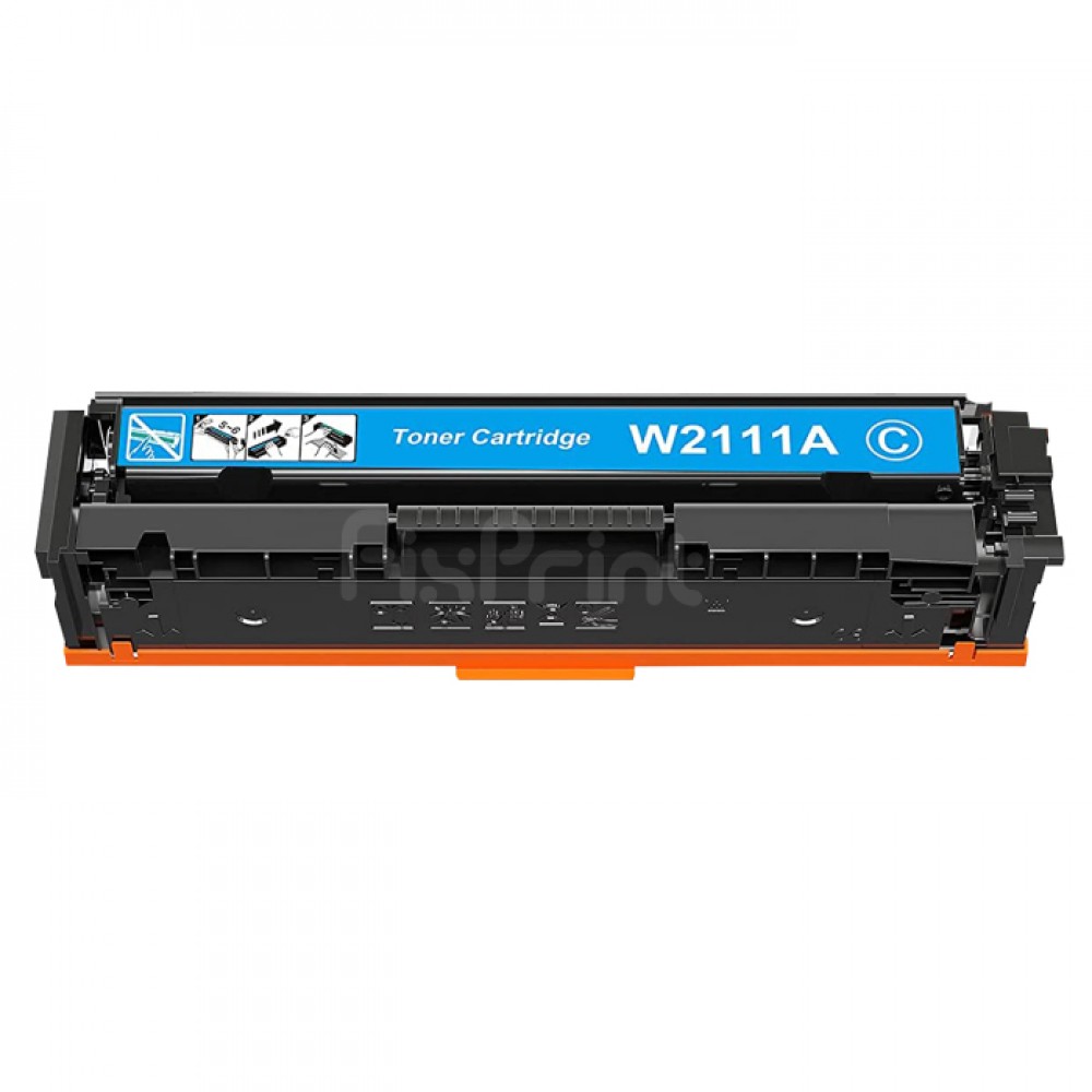 Cartridge Toner Compatible 206A W2111A Cyan, Printer H Color LaserJet Pro M255 MFP M282 M283 Tanpa Chip
