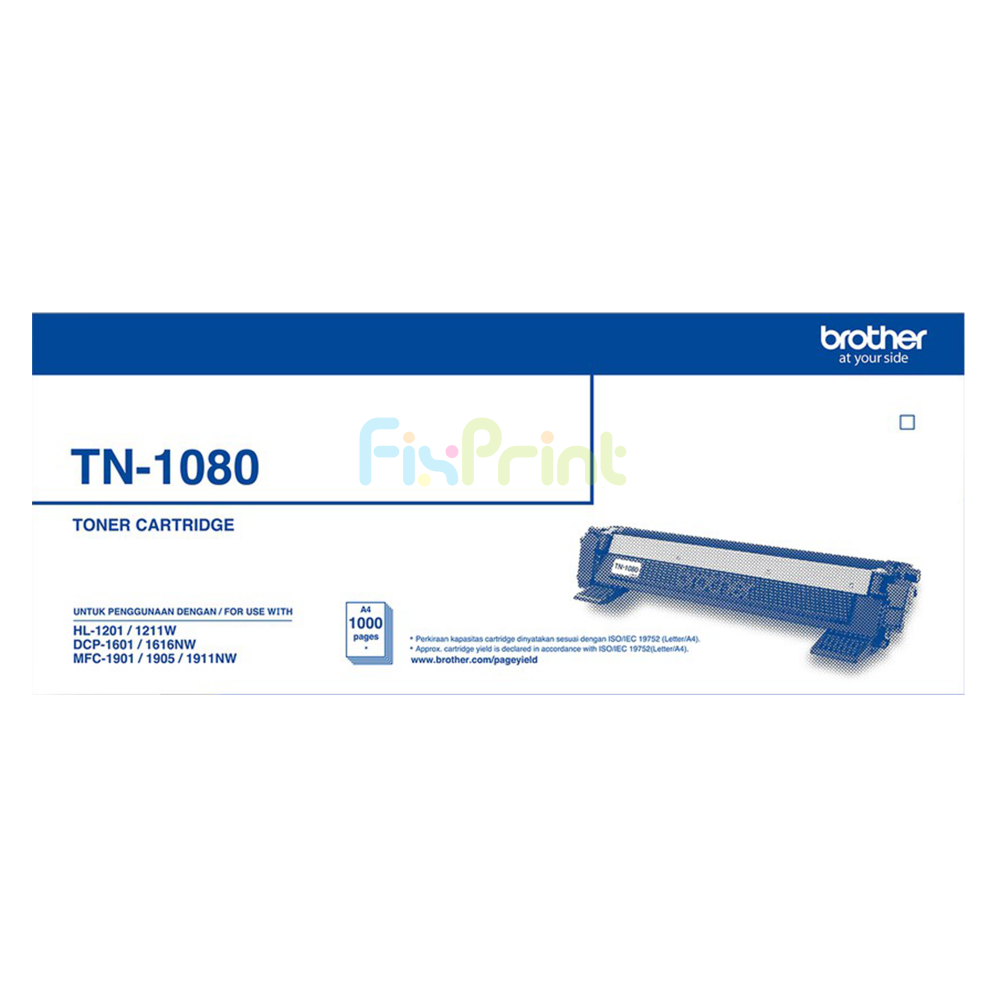 Cartridge Original Brother TN1080 TN-1080 New, Printer Brother HL-1201 1211W DCP-1601 1616NW MFC 1901 MFC 1905 MFC 1911NW