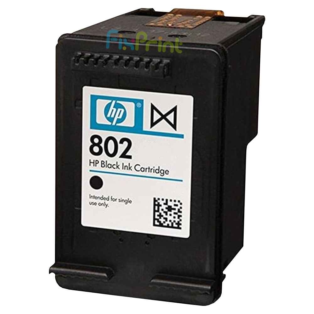 Cartridge Loosepack Original HP 802 Black CH563ZZ (Tanpa Box), Tinta Printer HP Deskjet 1000 1010 1011 1050 1510 1511 2000 2050 3000 3050 All-in-One