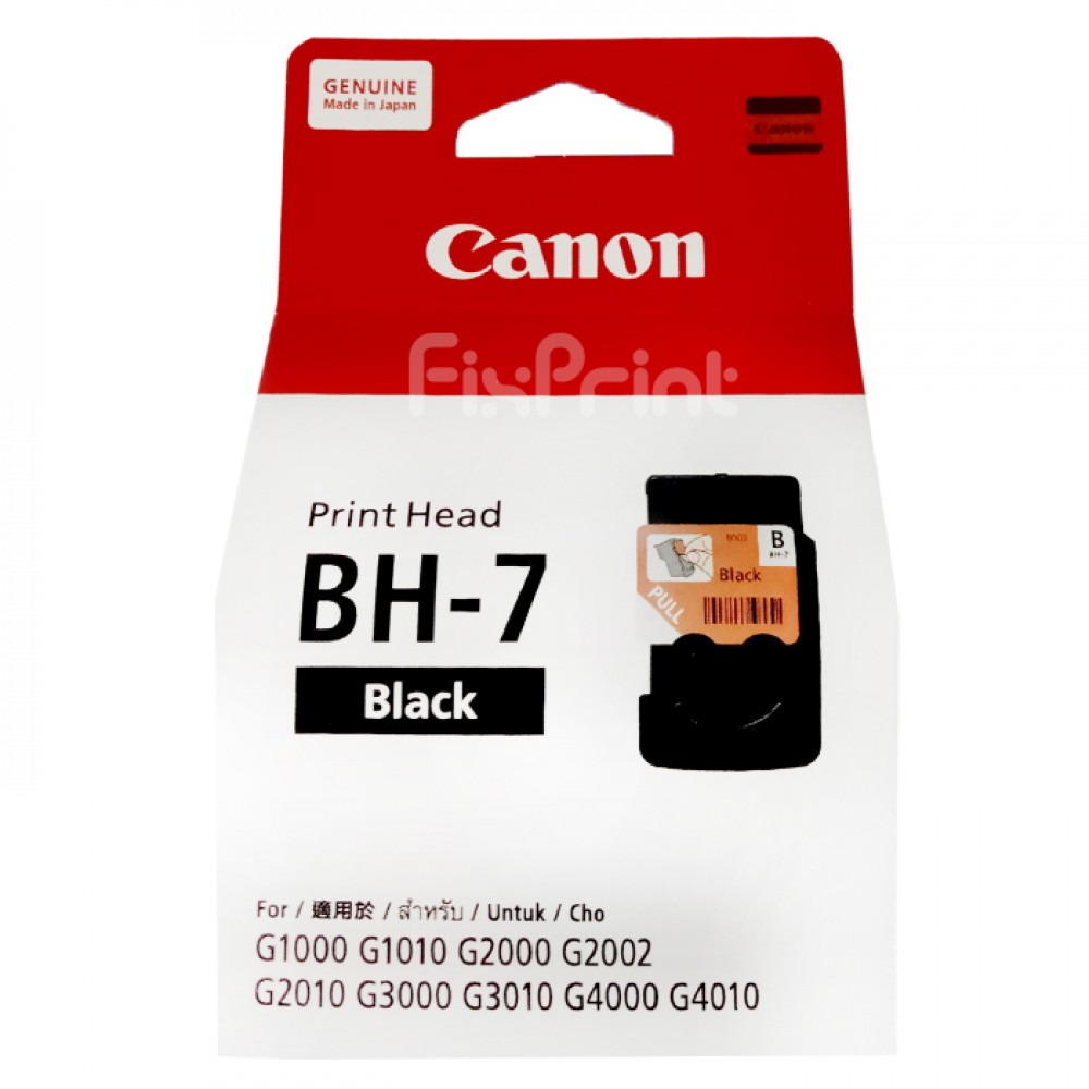 Print Head Cartridge Canon BH-7 BH7 BH 7 Black Printer G1000 G1010 G2000 G2010 G3000 G3010 G4010 G4000 Original 0693C002 Pengganti CA91