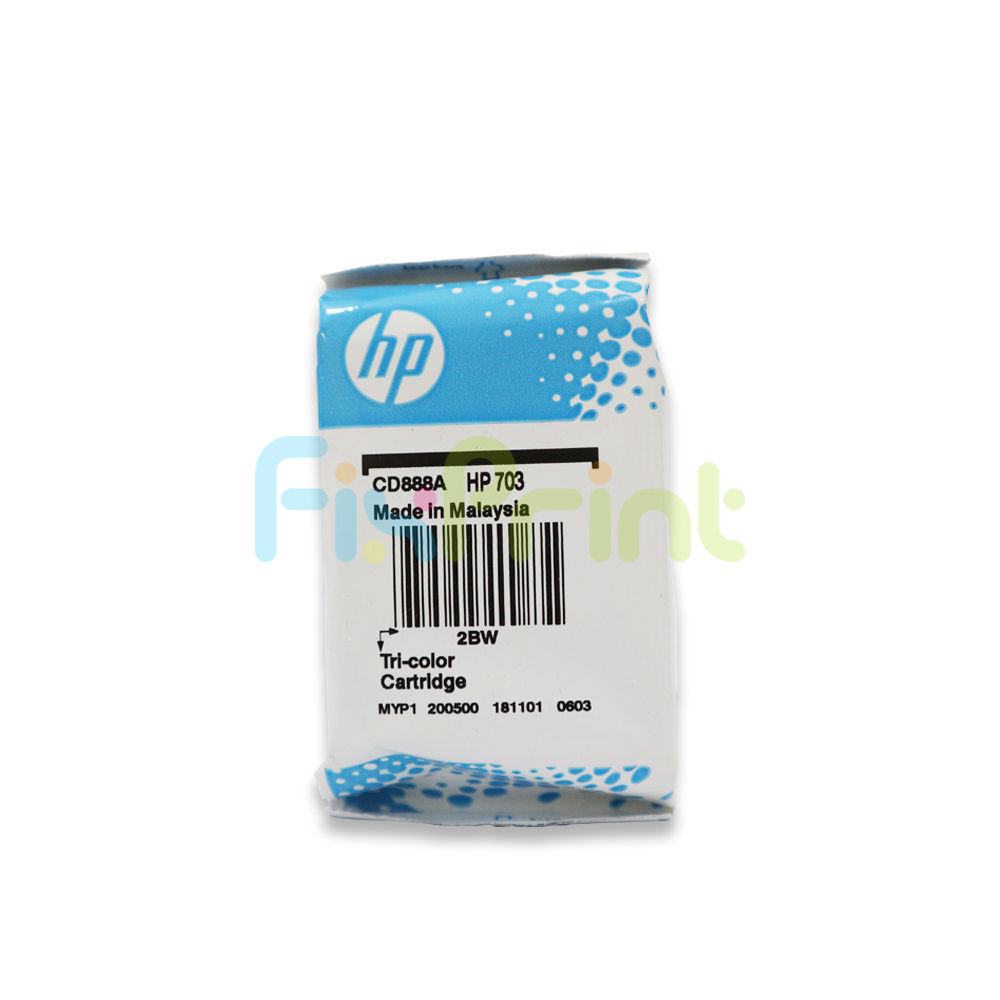 Cartridge LOOSEPACK 703 Tri-Color CD888AA (Tanpa Box), Tinta Printer HP Deskjet D730 F735 K109 K109g K209a K209g AiO - Photosmart K510a Original HP
