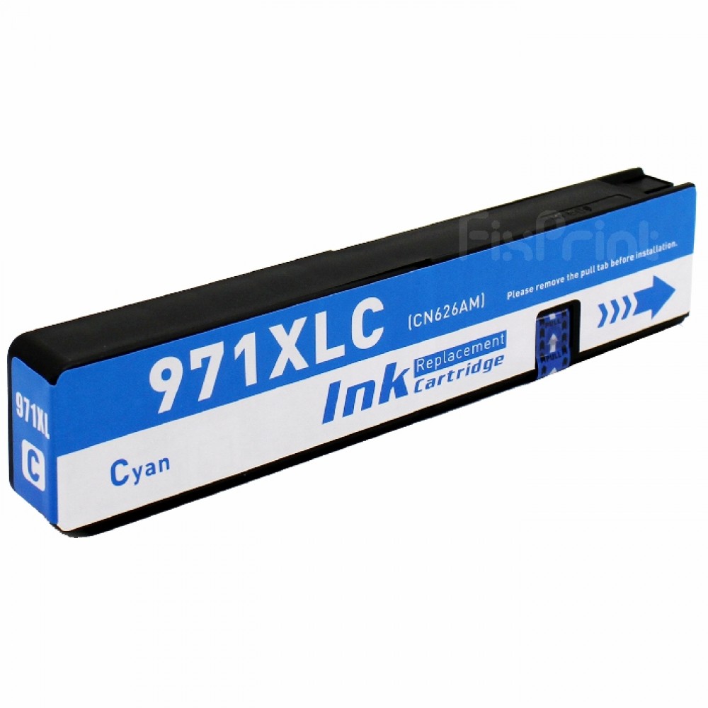 Cartridge Tinta Compatible HPC 971XL 971 XL Cyan CN626AM, Tinta Printer HPC Officejet Pro X451dn X451dw X476dn X476dw X551dw X576dn X576dw With Chip