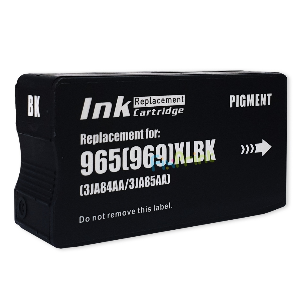 Cartridge Tinta Compatible 965XL Black, Refill ink H-965XLBK 965 Printer XP OfficeJet Pro 9010 9012 9016 9018 9019 9020 9026 9028 With Chip