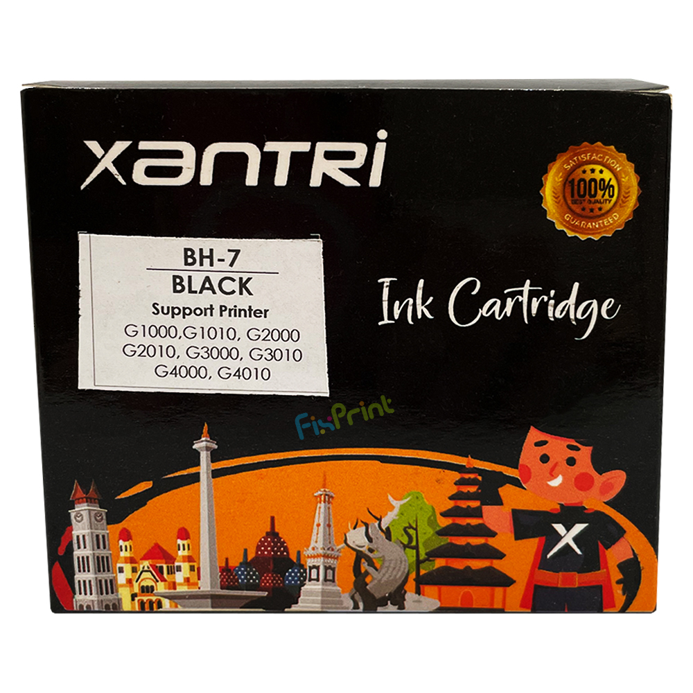 Cartridge Xantri BH7 BH7 Black Chip, Cartridge Printer G1000 G1010 G2000 G2010 G3000 G3010 G4000 G4010