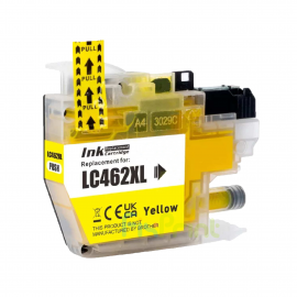 Cartridge Compatible Bro LC462XL LC-462XLY LC 462 XL Yellow Chip, Printer Bro MFC-J2340DW MFC-J2740DW MFC-J3540DW MFC-J3940DW