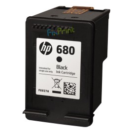 Cartridge LOOSEPACK 680 Black F6V27A (Tanpa Box), Tinta Printer HP Deskjet 1115 1118 2135 2138 2675 All-in-One Original HP