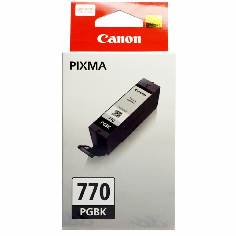 Cartridge Original Canon PGI-770 PGI770 770 770BK PGI-770BK Black, Tinta Printer Canon PIXMA TS5070 TS6070 TS8070 MG7770 MG6870 MG5770