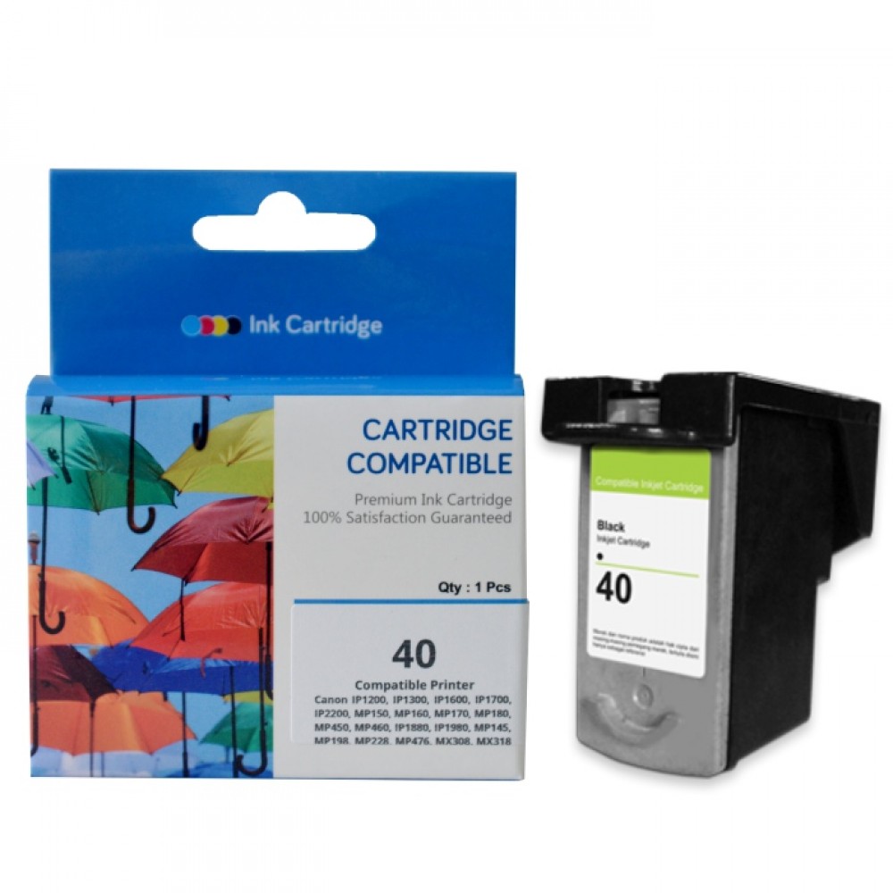 Jual Cartridge Recycle Canon PG-40 PG40 40 Black Tinta Printer Canon 