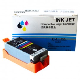 Cartridge Tinta Xantri Can CLI36 CLI 36 CLI36 CCLI36 CL36 CL 36 TriColor, Refill Printer Can PIXMA TR150 iP100 iP110 Chip