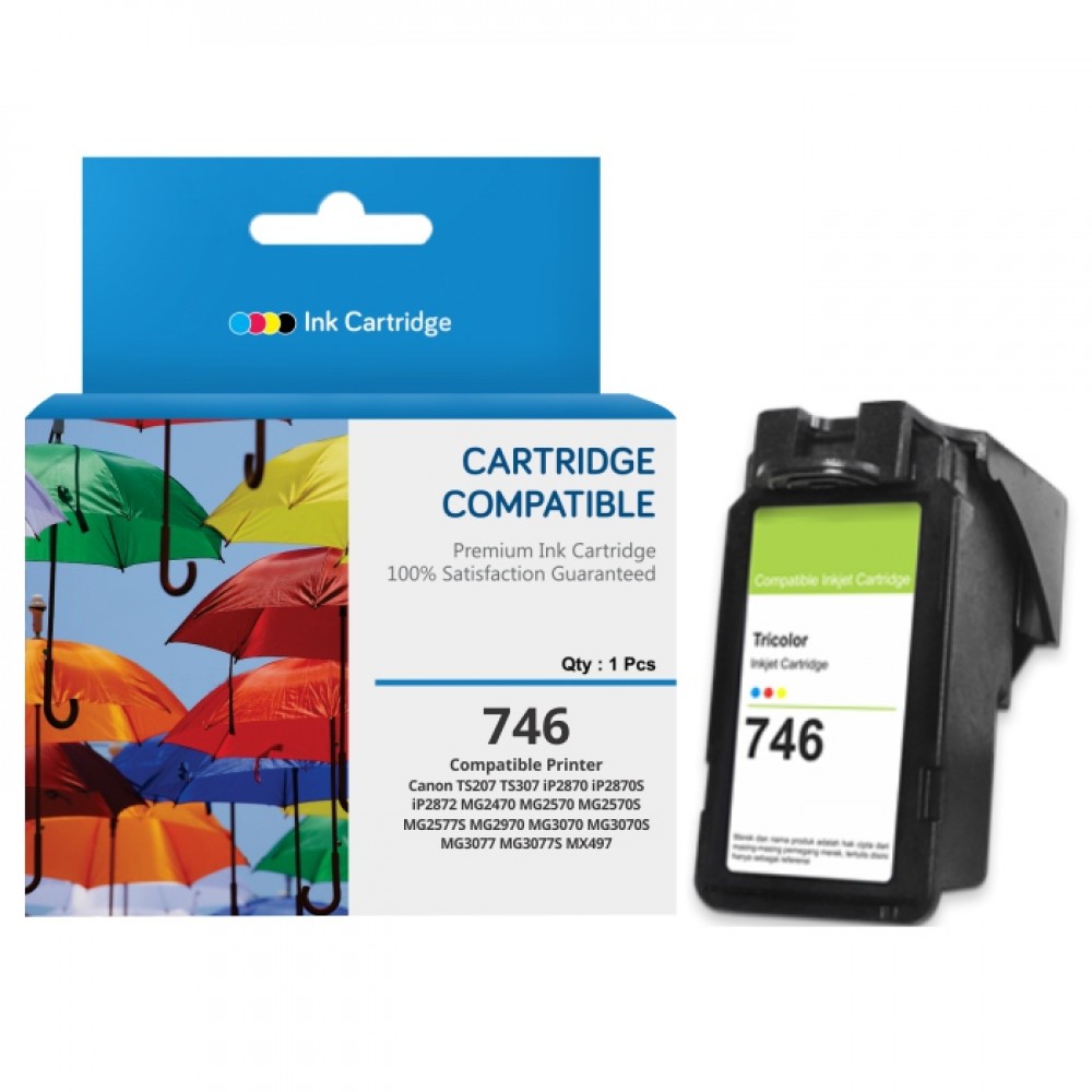 Jual Cartridge Tinta Recycle Canon CL746 CL-746 CL 746 