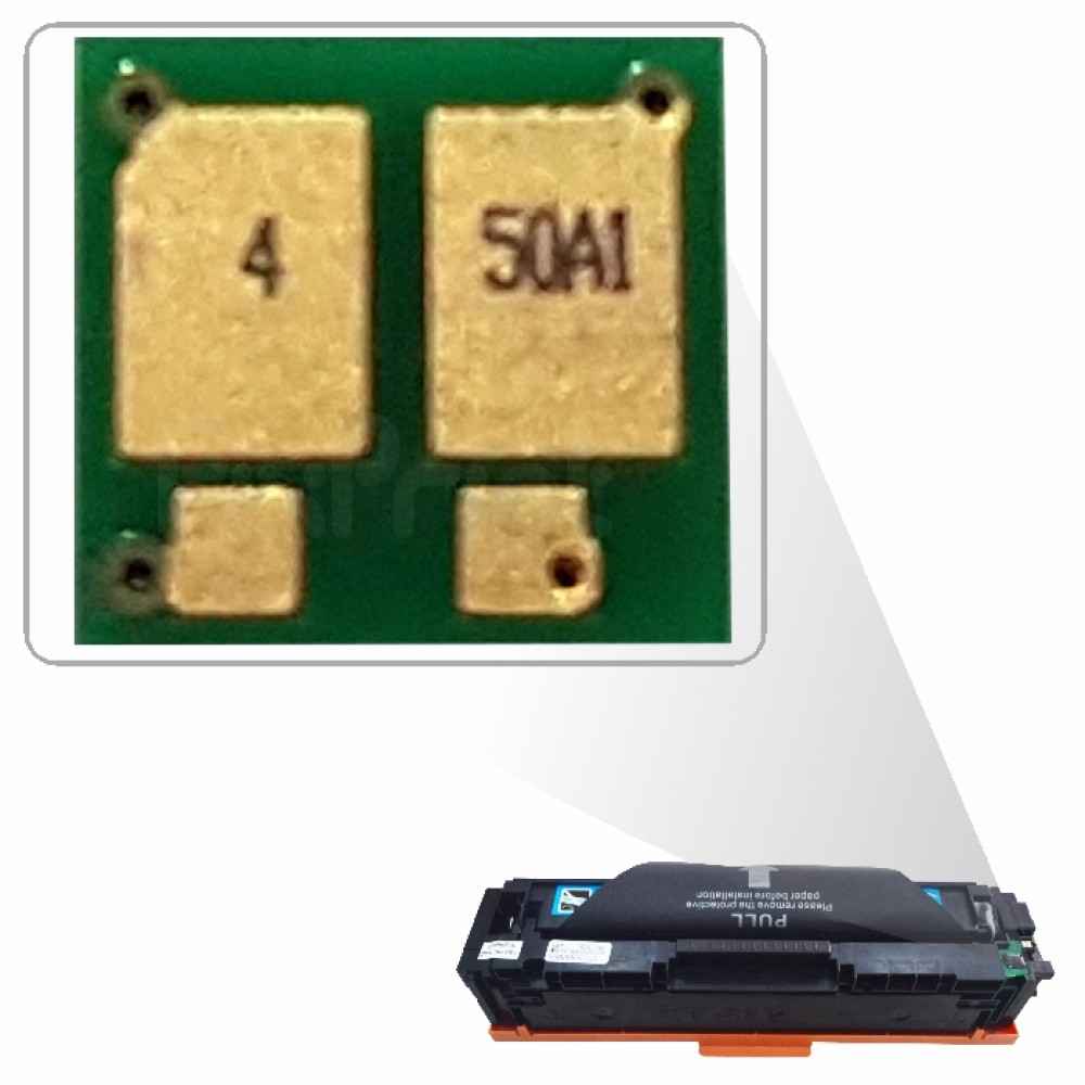 Chip Toner Cartridge 202A CF501A Cyan Printer HPC Color Laser Pro M254 MFP M280 M281 Cn CRG 054