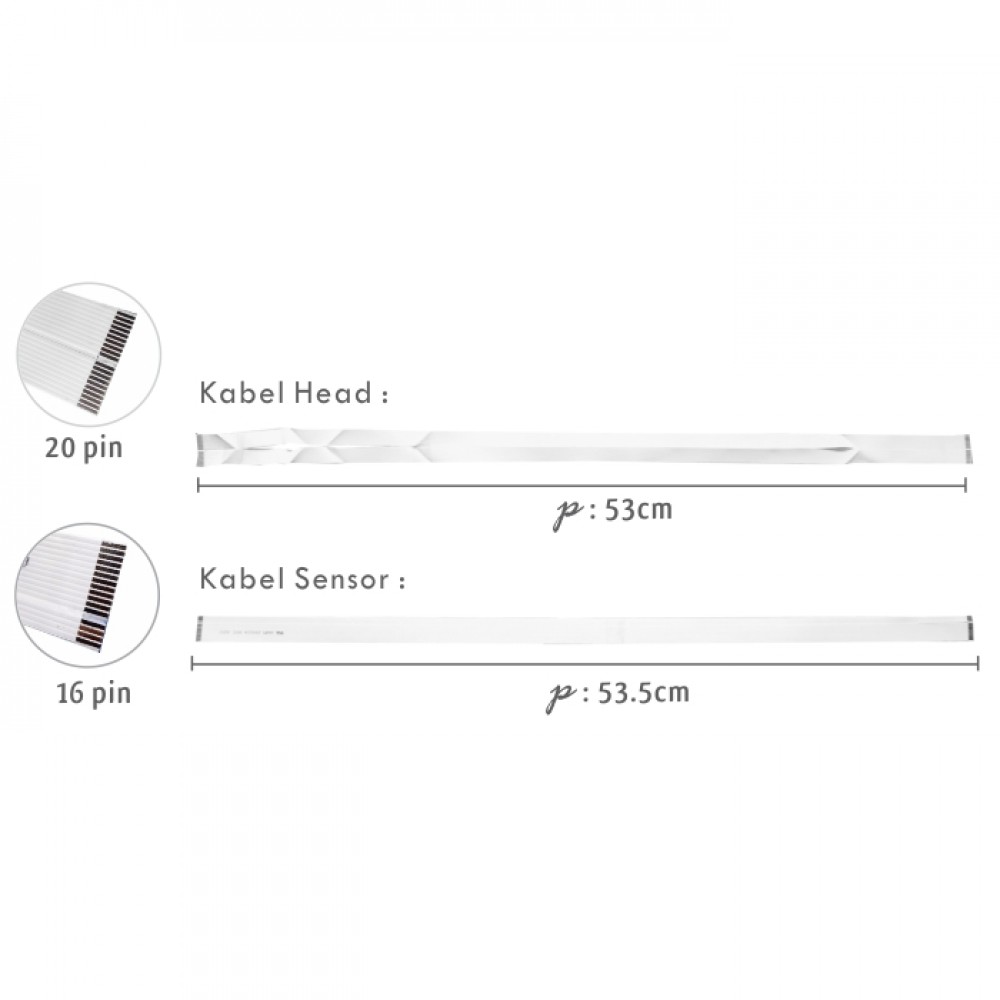 Kabel Head Epson T20E T11 C90 C58 + Kabel Sensor New (2 Pair), Cable Head T20E T11 C90 C58