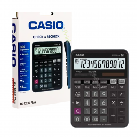 Kalkulator Casio DJ-120D Plus 12 Digit, Check And Correct Calculator Desktop DJ 120D Plus 12 ...