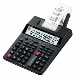 Kalkulator Casio HR-100RC 12 Digit, Calculator Printing 12 Digits Kalkulator Cetak Struk HR 100RC Original