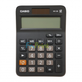 Kalkulator Casio MX-12B-BK 12 Digit, Calculator Desktop 12 Digits MX 12B Black Original
