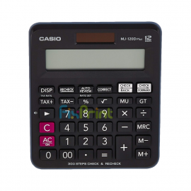 Kalkulator Casio MJ-120D Plus 12 Digit, Calculator Desktop Check Correct 12 Digits Kalkulator Meja Mini MJ 120D Plus 12 Digit Original
