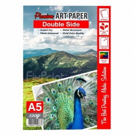 Kertas Art Paper Xantri Double Side A5 120gsm isi 50Lmbr, Kertas Art Paper Printer A5