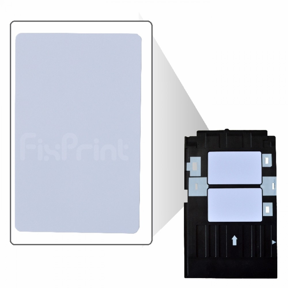 PVC Bahan ID Card Printer Inkjet, PVC Paper Instant 5.4 X 8.6 Cm Double Side Lembaran
