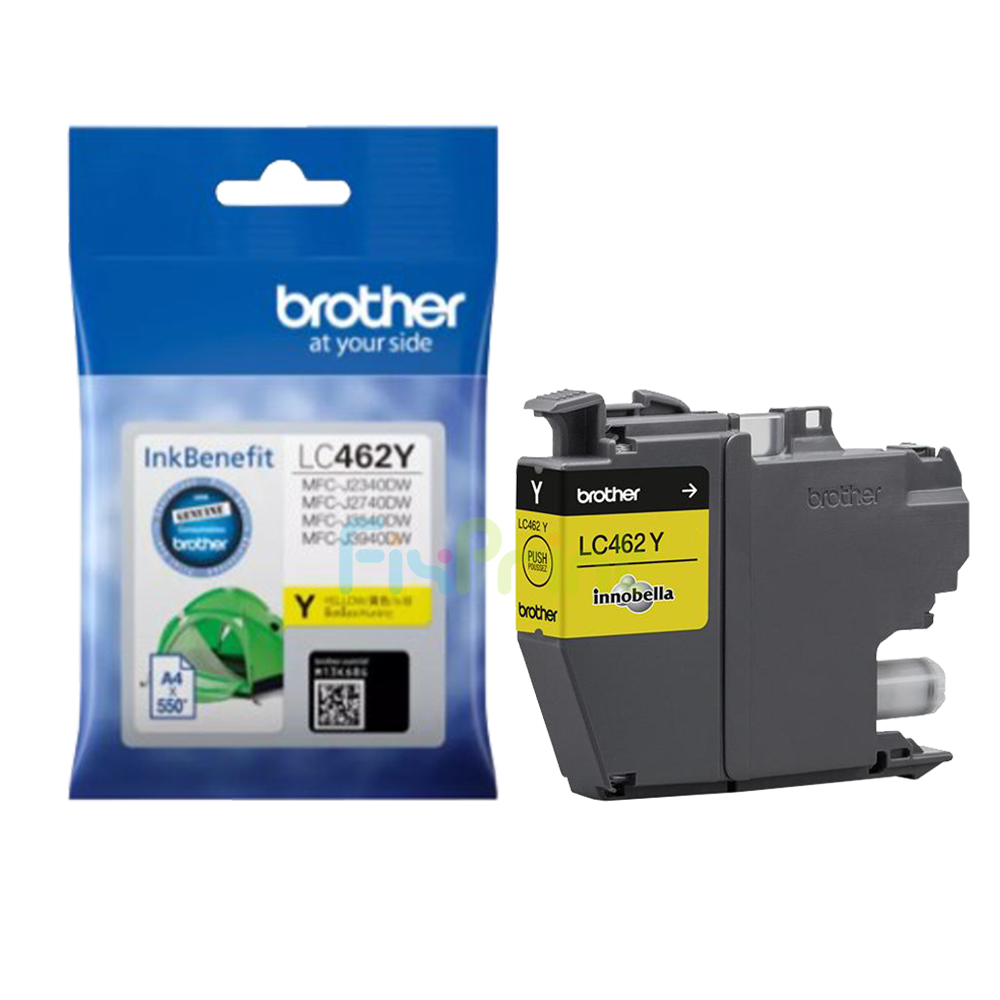 Cartridge Original Brother LC-462 LC462Y Yellow, Tinta Printer Brother MFC-J2340DW MFC-J2740DW MFC-J3540DW MFC-J3940DW