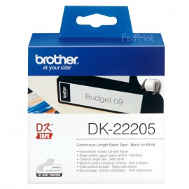 Original Label Paper Brother DK-22205 DK22205, Continuous Length Paper QL-500 QL-580N QL-650TD QL-700 New