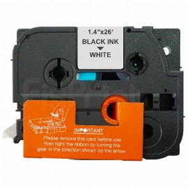 Label Tape Casette Black on White 36mm TZE-261 TZE 261 Laminated Printer Bro PTD600 PTE500 PTE550W PTH500LI PTP700 PTP750W PT330 PT350 PT520 New Compatible