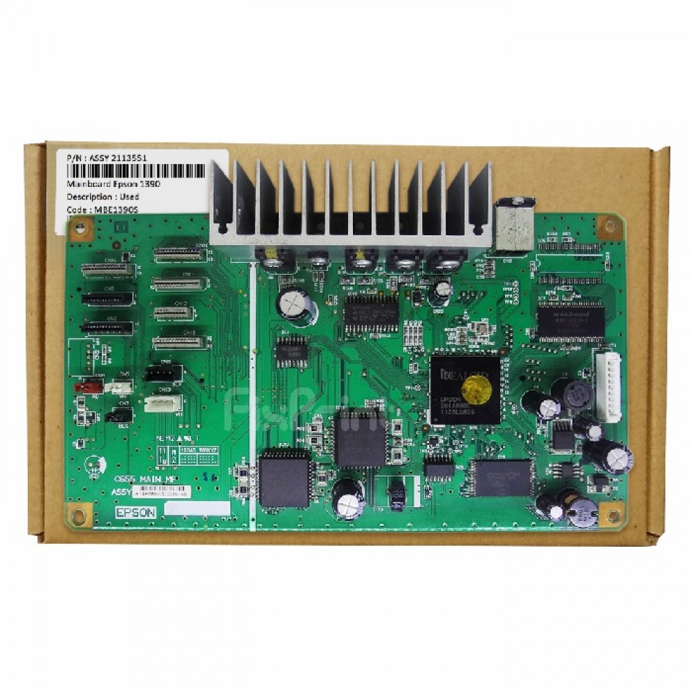 Board Printer Epson 1390 (Old Model) Used, Mainboard Epson 1390 Used, Motherboard R1390 Part Number Assy 2113551