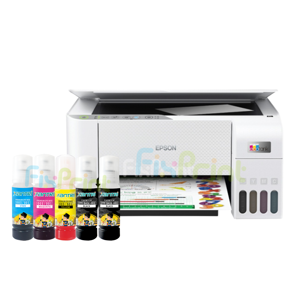 BUNDLING Printer Epson EcoTank L3256 L 3256 A4 Wi-Fi All-in-One Print Scan Copy A4 Wireless Ink Tank With Xantri Ink