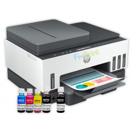 BUNDLING Printer HP Smart Tank 750 All-in-One A4 Print Scan Copy WiFi ADF Bluetooth (6UU47A) With Compatible Ink