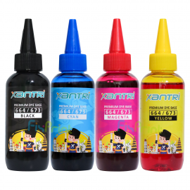 Tinta Xantri Dye Base 664 673 Yellow 100ml, Printer Epsn L110 L120 L210 L220 L300 L310 L350 L355 L360 L365 L380 L405 L455 L485 L550 L555 L565 L100 L200