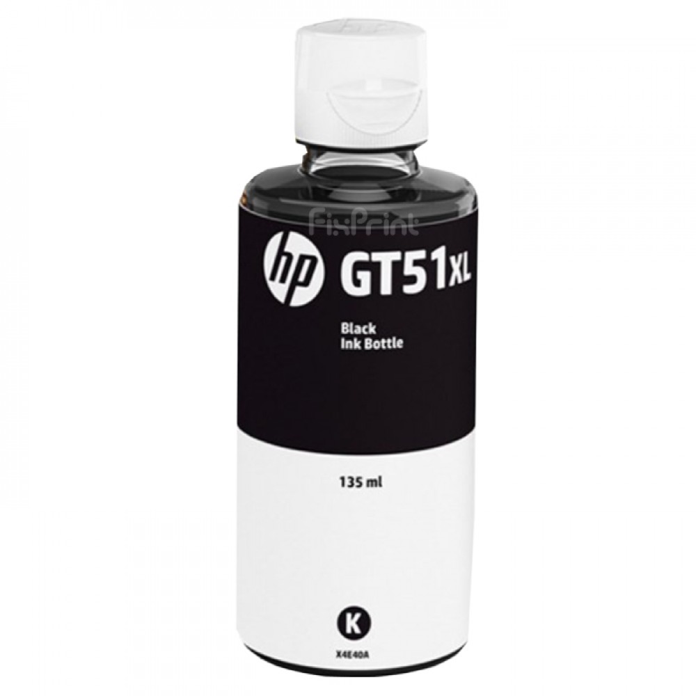 Tinta Refill Loose Pack HP Original GT51XL GT51 XL Black 135ml, Tinta Refill Printer HP DeskJet GT5810 GT5820 All in One Ink Tank 115 310 315 319 350 415 419 410