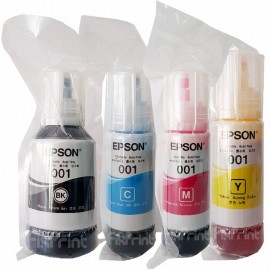Tinta LOOSEPACK 001 Pigment Black 127ml (Tanpa Box), Tinta Refill Printer L4150 L4160 L4260 L6160 L6260 L6170 L6270 L6190 L6290 L4266 L14150 Original Epson
