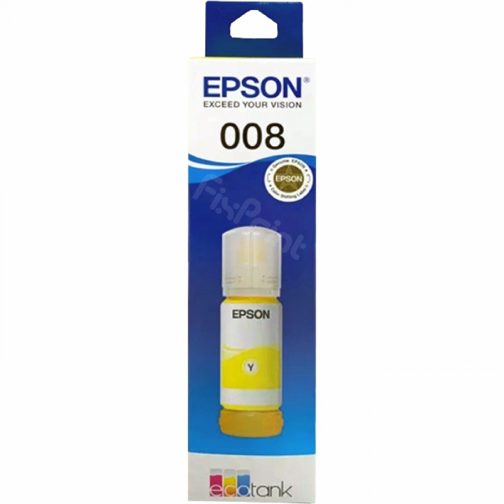 Tinta Epson Original Ori 008 70ml Pigment Yellow C13T06G400, Refill Printer Epson L6550 L6570 L6580 L15150 L15160 M15140