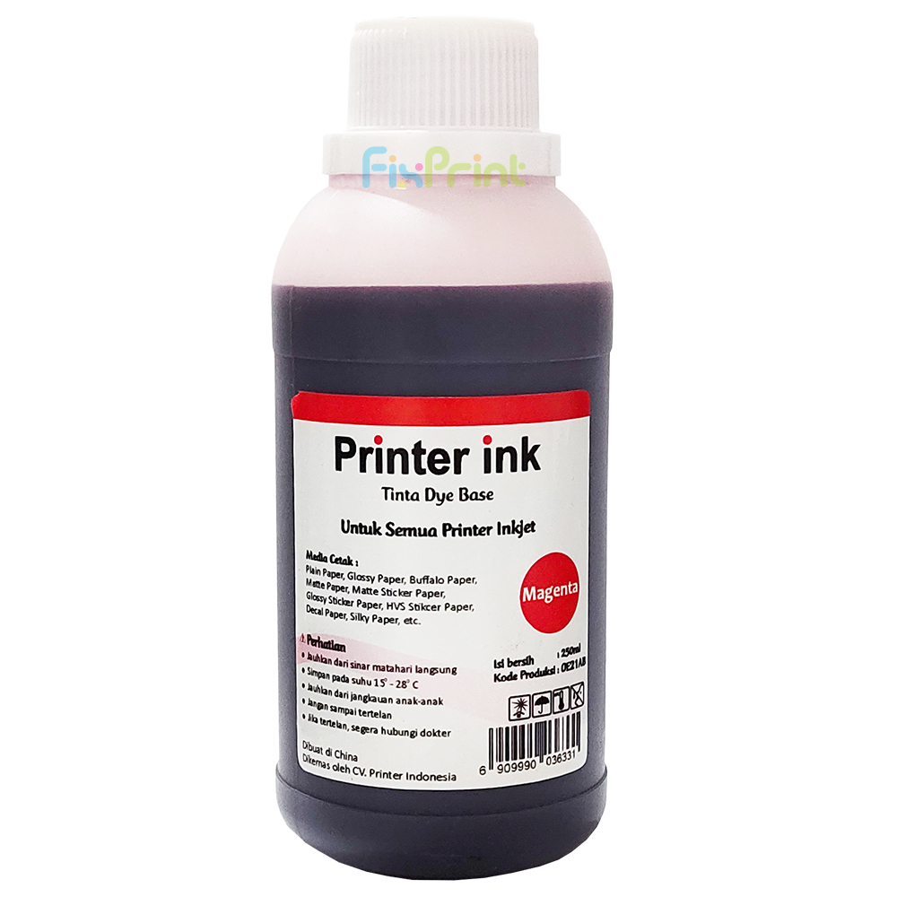 Tinta Refill Printer Ink 250ml Magenta, Tinta Dye Base Printer Can EP Brothr