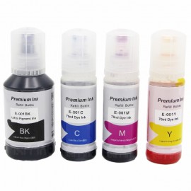 Tinta Refill Compatible 001 Dye Ink Magenta 70ml C13T03Y300, Tinta Refill Printer Epsn L4150 L4160 L6160 L6170 L6190