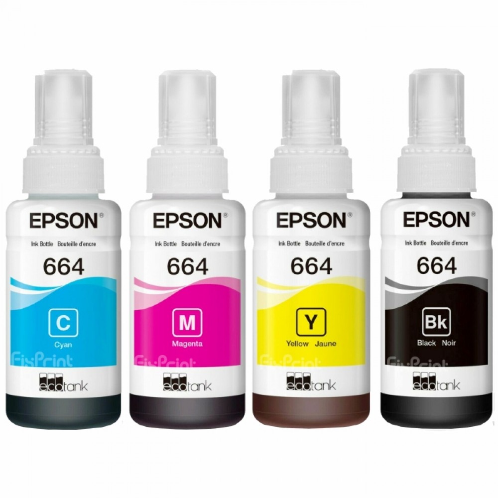 Tinta Refill Epson Original 664 T6641 Black 70ml Printer L110 L120 L210 L220 L300 L310 L350 0694