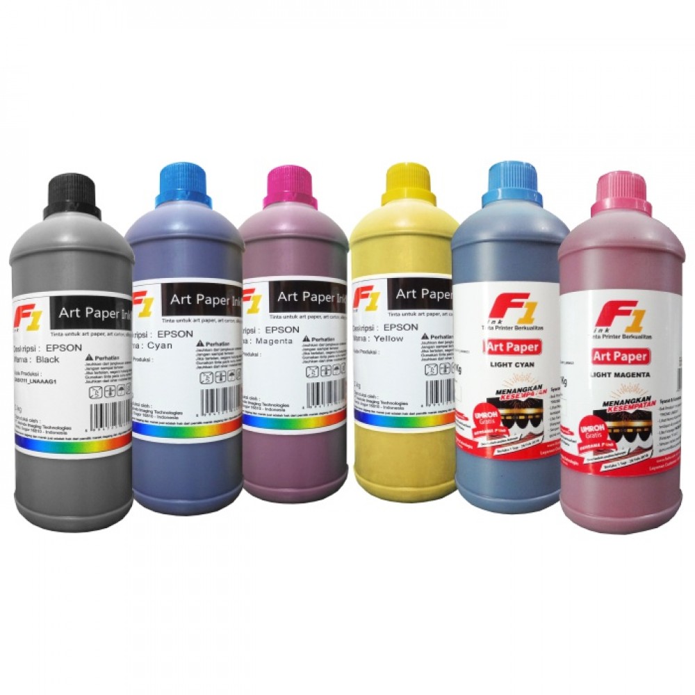 Jual Tinta Refill Art Paper F1 Cyan 1 Liter Printer Epson Harga Murah ...