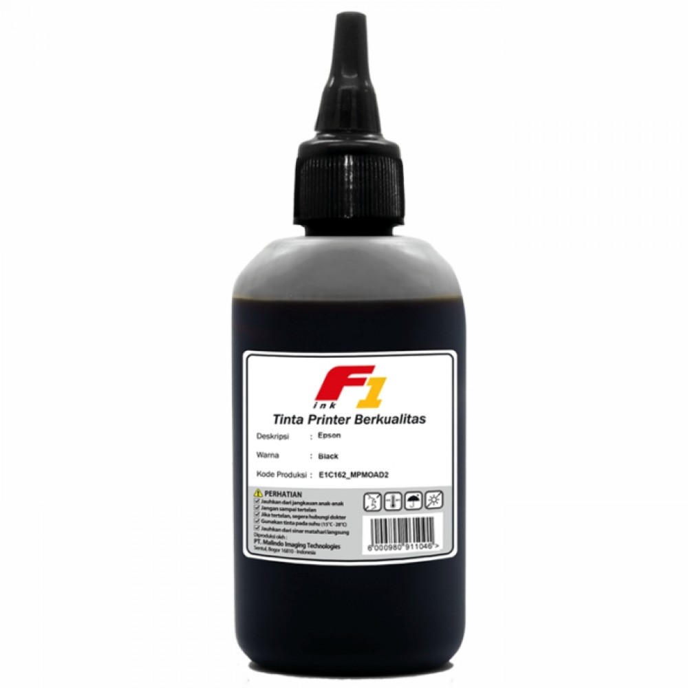 Jual Tinta Refill Dye Base F1 Black 100ml Printer Epson 