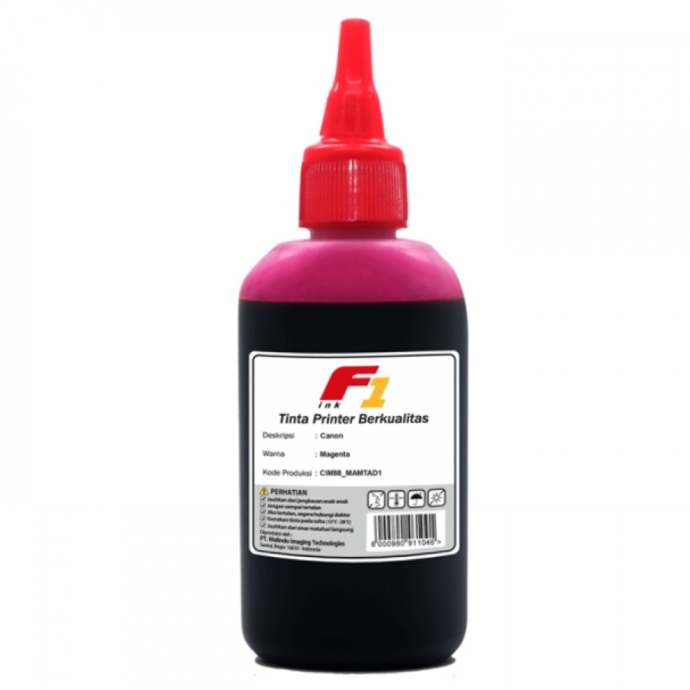 Tinta Refill Dye Base F1 Magenta 100ml Printer Can