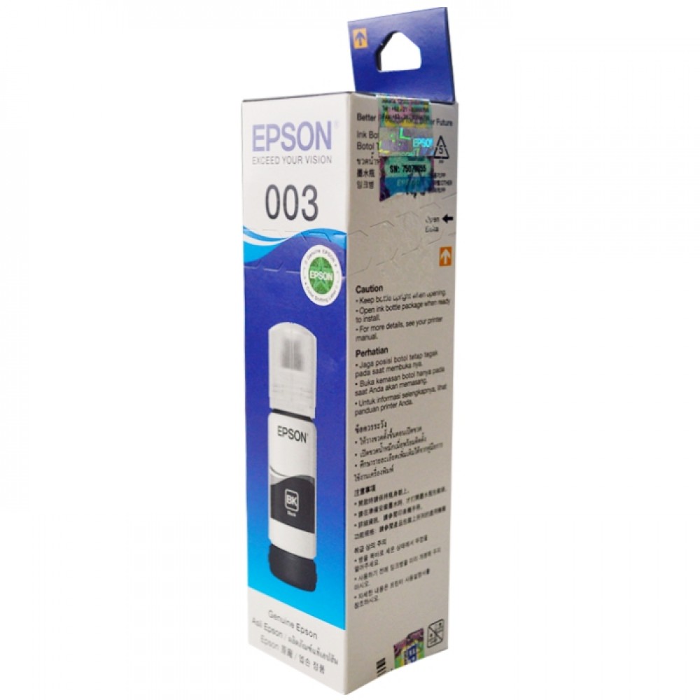 Tinta Refill Epson Original 003 Black 65ml Tinta Refill Printer Epson L1110 L3100 L3101 L3110 4291