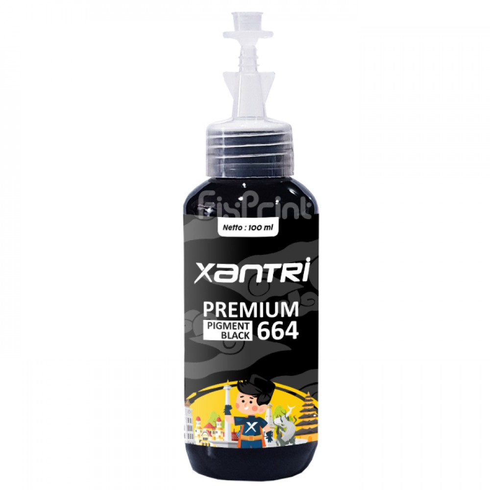 Tinta Xantri Pigment 664 Black 100ml Printer L110 L210 L121 L350 L1300 L365 L310 L360 L220 L565 L120 L355 L550 L555 L1455