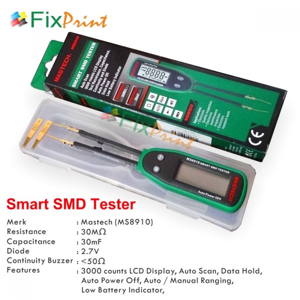 Jual Smart SMD Tester Mastech MS8910 Alat Ukur Komponen 