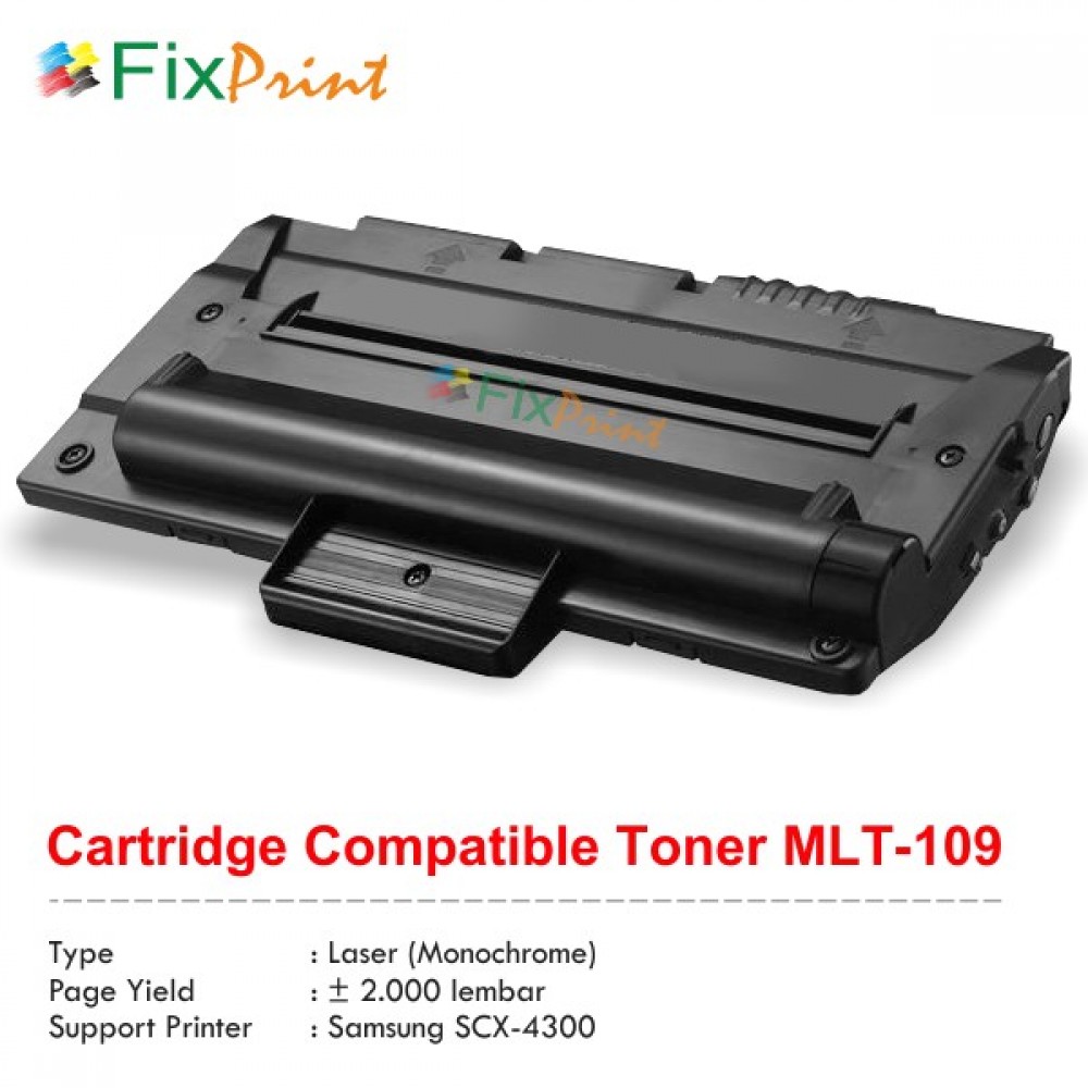 Cartridge Compatible Samsung MLT-109 MLT109 MLT-D109S Black, Printer Samsung SCX-4300 SCX4300