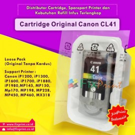 Jual Cartridge Original Canon CL-41 CL41 Color Loose Pack 