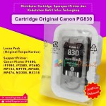 Cartridge Loose Pack Original Canon PG-830 PG830 830 Black Tanpa Box, Tinta Printer Canon IP1180 IP1880 IP1980 2580 2680 MP145 MP198 MP228 MX476 MX308 MX318 Loose Pack